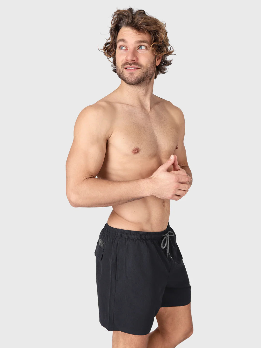 Volleyer Men Swim Shorts | Black