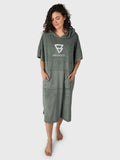 Poncho-Solid Unisex Poncho | Vintage Green