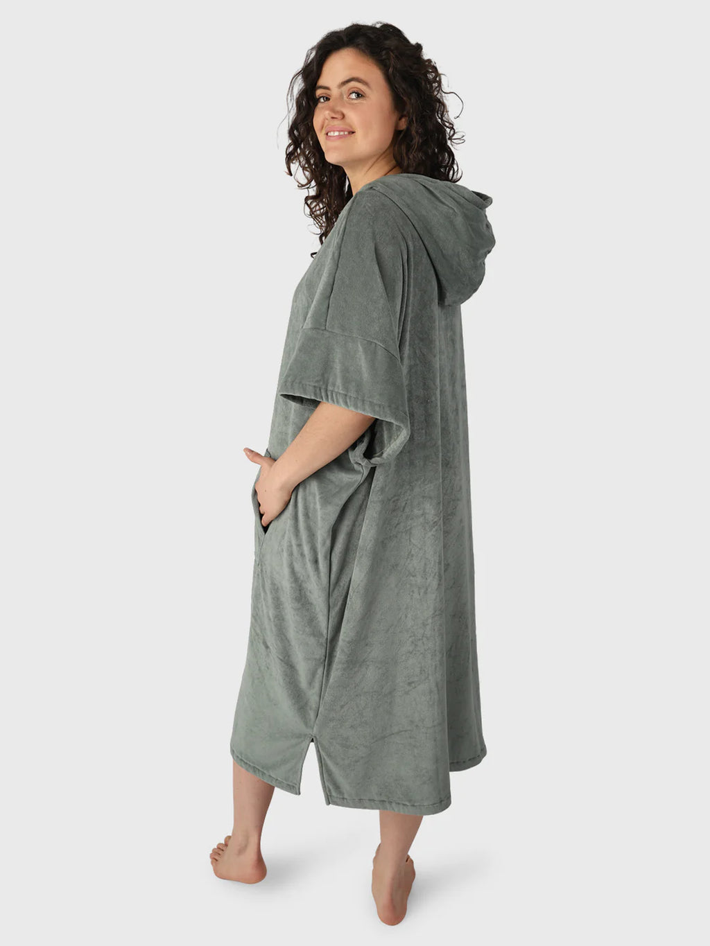 Poncho-Solid Unisex Poncho | Vintage Green