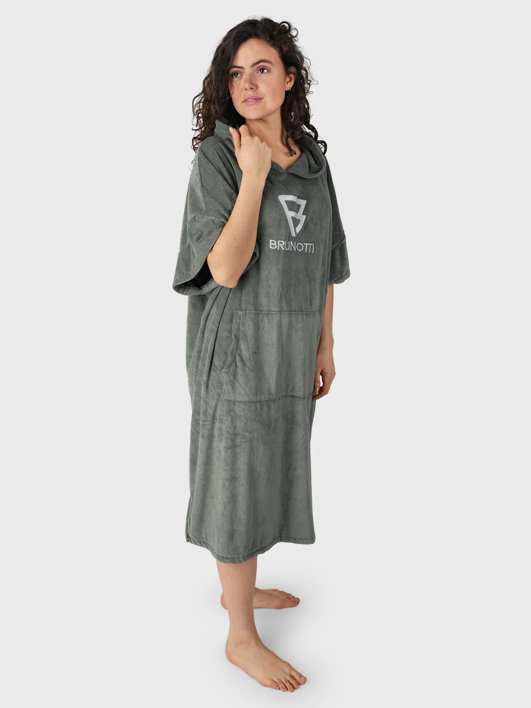 Poncho-Solid Unisex Poncho | Vintage Green