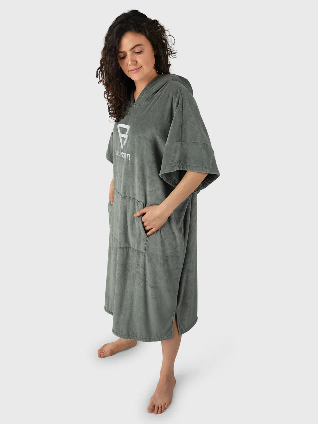 Poncho-Solid Unisex Poncho | Vintage Green