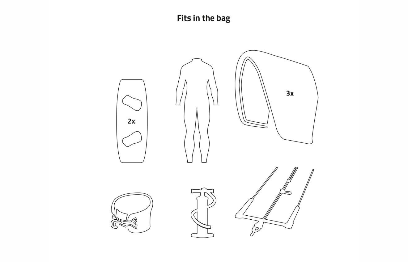 Kitesurf  Travel Boardbag Golf Aero